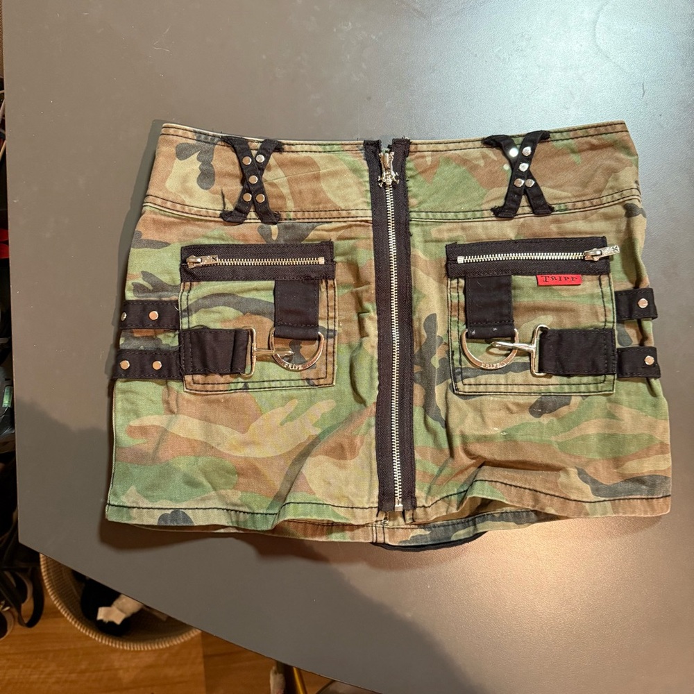 Tripp NYC Camouflage Mini Skirt